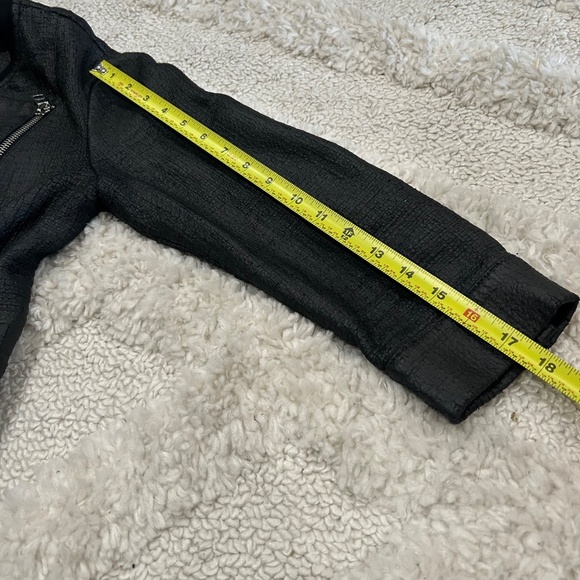 Armani Exchange Women's Faux Leather Moto Jacket Biker J-Summer-2015 Size M - Picture 8 of 11